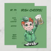 Ierse gejuich! Uitnodigingen voor St. Patrick's Da (Voorkant / Achterkant)