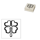 Ierse gelukkige shamrock 	rubberstempel (Gestempeld)