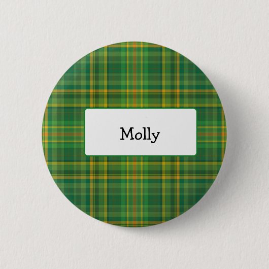 Ierse gepersonaliseerde knop Ronde Button 5,7 Cm (Voorkant)