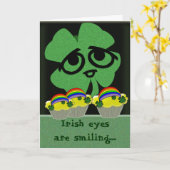 Ierse geschenken kaart (Gele Bloem)