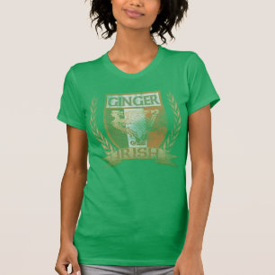 Ierse Ginger Crest St Patrick's Day T-shirt