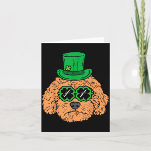 Ierse Goldendoodle Doodle Hond Grappige St. Patric Kaart