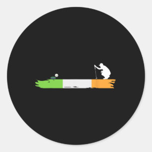 Ierse Golf Ierland Vlag Golfen Ronde Sticker