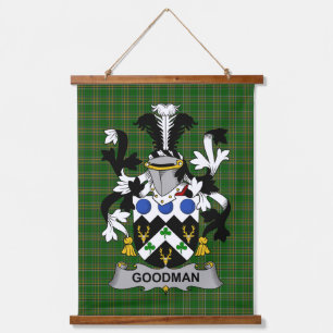 Ierse Goodman Wapen Familie Crest Hangend Wandkleed