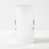 Ierse Green Clover - persoonlijke achternaam Matglas Bierpul (Center)