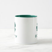 Ierse Green Clover - persoonlijke achternaam Mok (Midden)