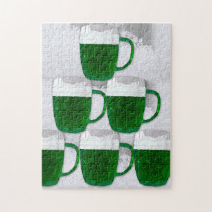Ierse groene bierpuzzel legpuzzel