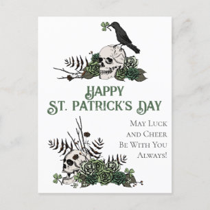 Ierse Groene Bloemschedels Happy St. Patrick's Day Briefkaart