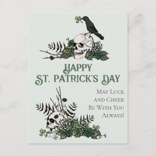 Ierse Groene Bloemschedels Happy St. Patrick's Day Briefkaart