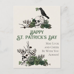 Ierse Groene Bloemschedels Happy St. Patrick's Day Briefkaart