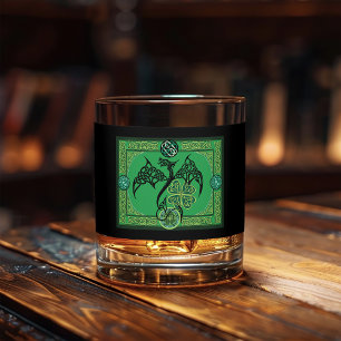Ierse groene draak Keltisch Whisky Glas