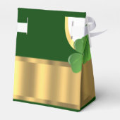 Ierse Groene en gouden bruiloft Bedankdoosjes (Achterkant)
