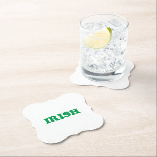 Ierse groene moderne typografie St. Patrick's Day Kartonnen Onderzetters