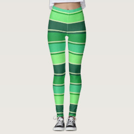 Ierse groene streep patroon St Patrick's Day Leggings