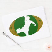 Ierse handbal.png ovale sticker (Envelop)