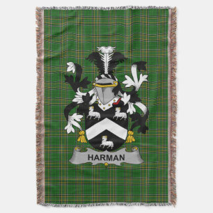 Ierse Harman Wapen van Familie Crest Ierland Deken