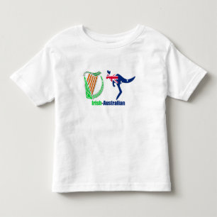 Ierse Harp-Australië vlag Peuter-Jersey-T-Shirt Kinder Shirts