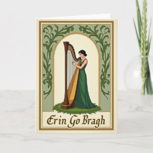 Ierse Harp Serenade Kunstkaart Kaart