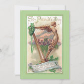  Ierse harp St. Patrick's Day Kaart (Voorkant)