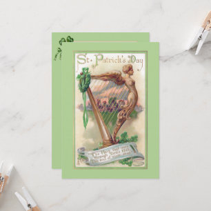  Ierse harp St. Patrick's Day Kaart