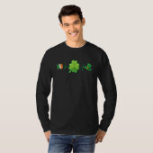 Ierse hartslag Shamrock Rn Icu Neurse Doctor St Pa T-shirt (Voorkant volledig)