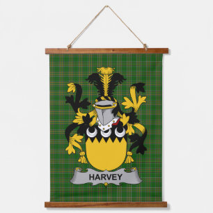 Ierse Harvey of Hervey Wapen Familiewapen Hangend Wandkleed