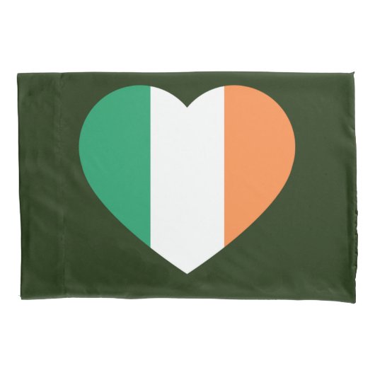 Ierse Heartflag pcnt Kussensloop (Voorkant)