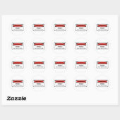 Ierse houding ronde sticker (Vel)