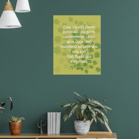 Ierse Huwelijkszegen Poster (Woonkamer 1)