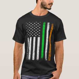 Ierse Ierland Vlag Patriotische Amerikaanse Vlag S T-shirt