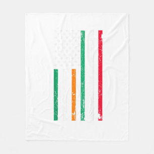 Ierse Italiaanse Amerikaanse vlag Ierland Italië S Fleece Deken