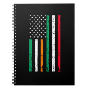 Ierse Italiaanse Amerikaanse vlag Ierland Italië S Notitieboek