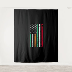 Ierse Italiaanse Amerikaanse vlag Ierland Italië S Wandkleed