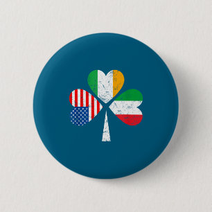 Ierse Italiaanse Amerikaanse vlag Ierland Italië V Ronde Button 5,7 Cm
