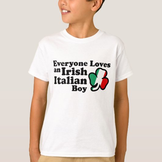 Ierse Italiaanse jongen T-shirt (Voorkant)