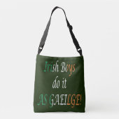 Ierse jongens doen het als Gaeilge cbbcnt Crossbody Tas (Achterkant)