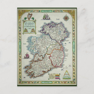 Ierse kaart - Irish Eire Erin Historic Map