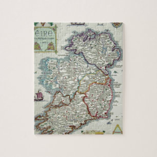 Ierse kaart - Irish Eire Erin Historic Map Legpuzzel