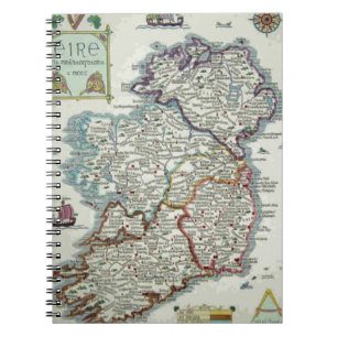 Ierse kaart - Irish Eire Erin Historic Map Notitieboek