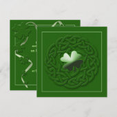 Ierse kaart/Uitnodiging - Personaliseer IT Kaart (Voorkant / Achterkant)