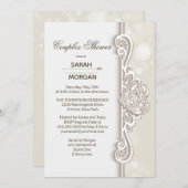 Ierse kant koppels bruiloft douche kaart (Voorkant / Achterkant)