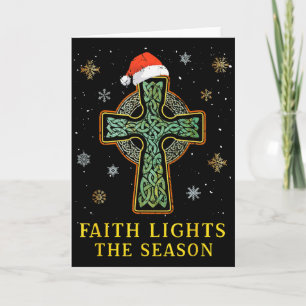 Ierse Keltische Kruisknoop Christelijk Geloof Sint Kaart