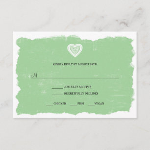 Ierse Keltische RSVP-antwoordkaart menuoptie 3991 RSVP Kaartje