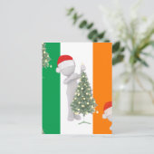 ierse kerst feestdagenkaart (Staand voorkant)