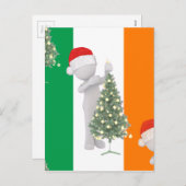 ierse kerst feestdagenkaart (Voorkant / Achterkant)