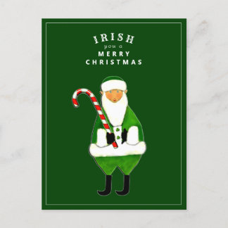 Ierse kerstcadeaukaart voor kerstcadeautjes feestdagenkaart