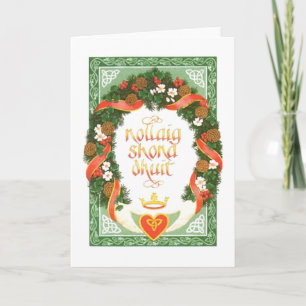 Ierse kerstkaart Feestdagen Kaart