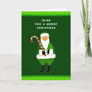 Ierse kerstkaartje feestdagen kaart
