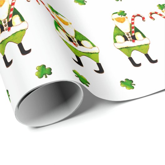 Ierse Kerstmis Cadeaupapier (Rol Hoek)