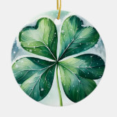 Ierse kerstzegen gepersonaliseerd keramisch ornament (Voorkant)